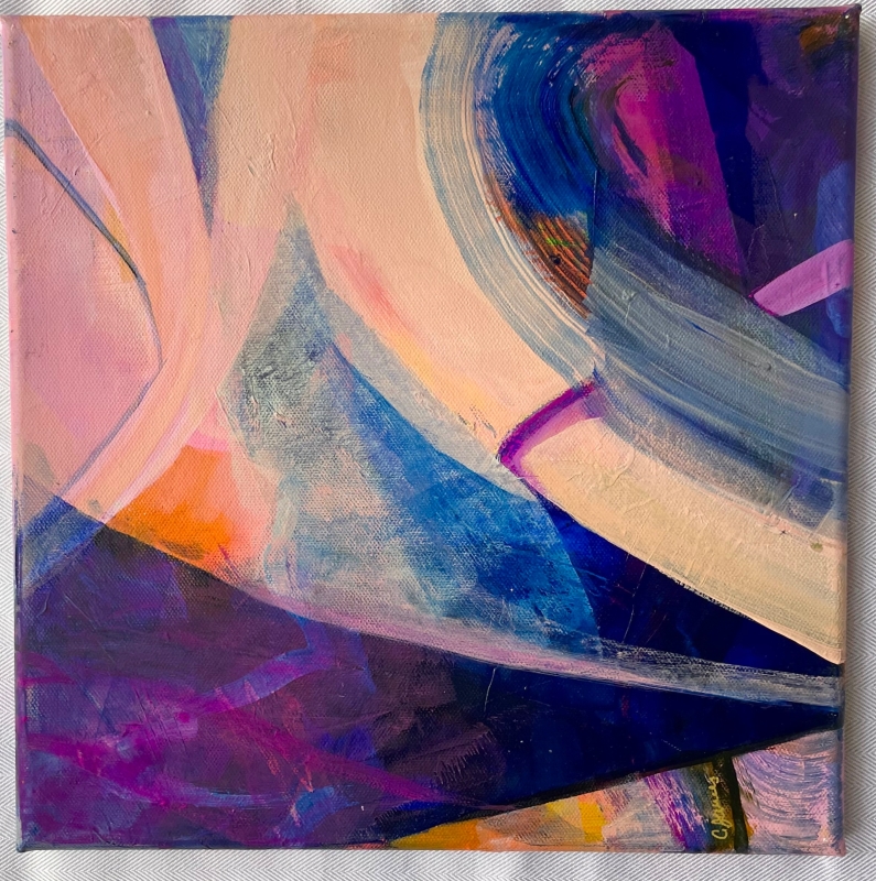 Peach Twist by artist Christine James